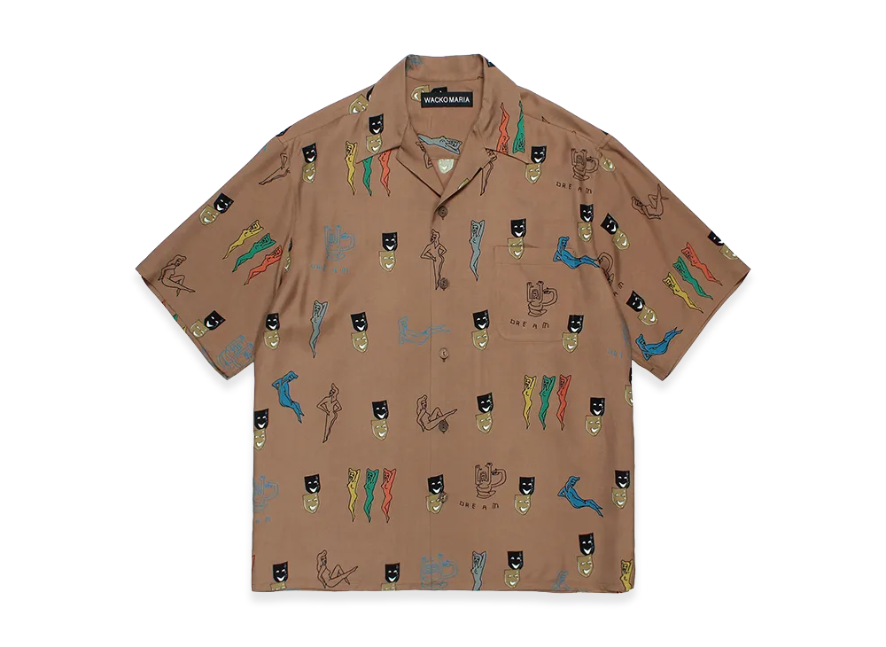 WACKO MARIA Hawaiian Shirt "Brown"