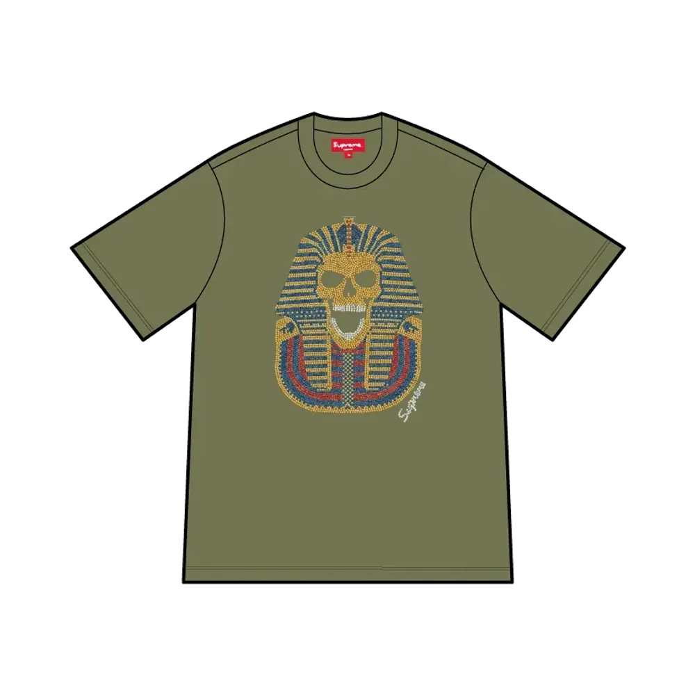 Supreme King Tut S/S Top "Olive"