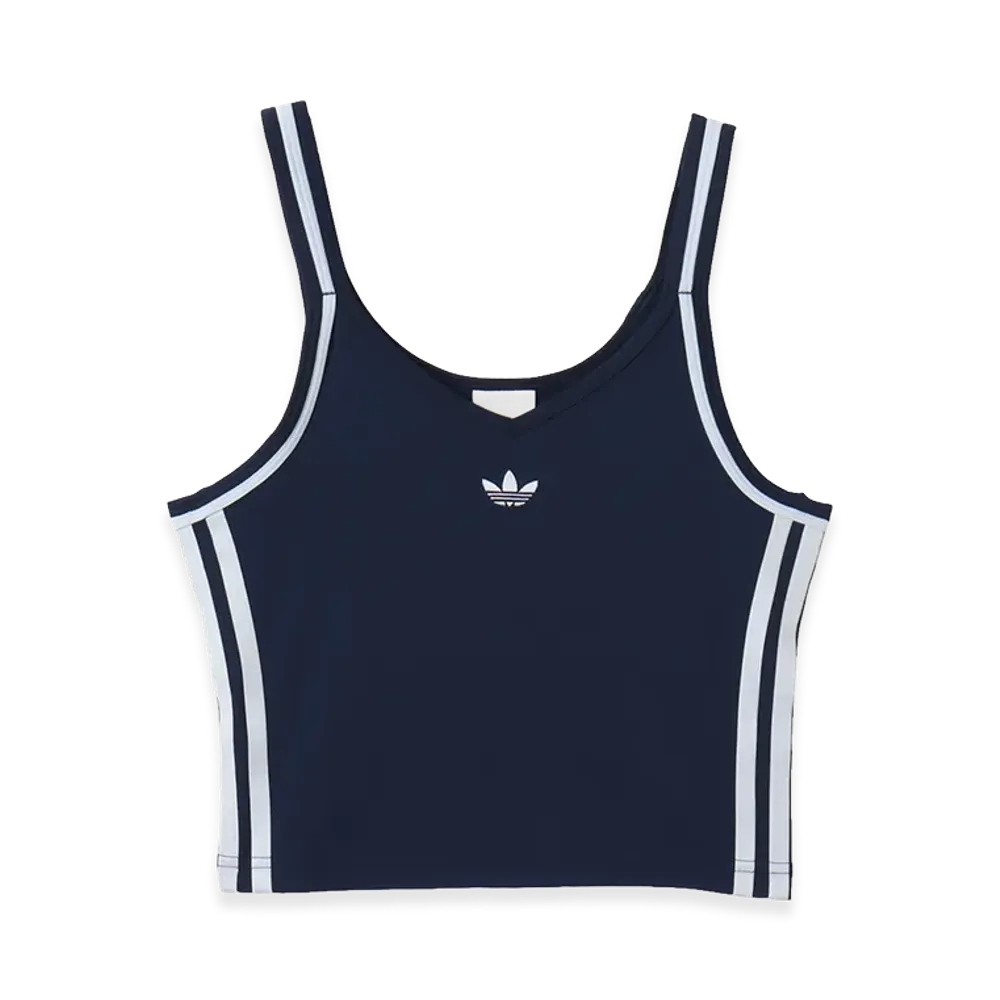 adidas Summer Glow Vintage Inspired Slim Tank Top "Navy"