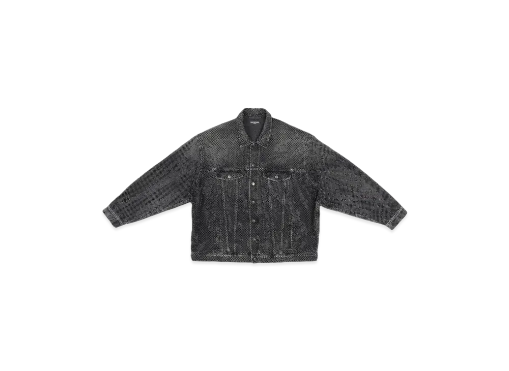 BALENCIAGA Women's Large Fit Jacket With Rhinestones "Black"