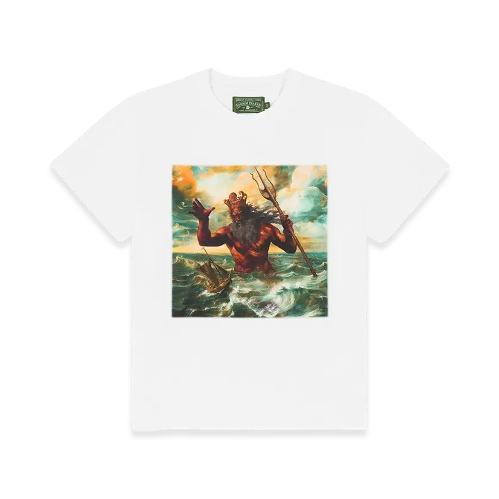 DENIM TEARS Poseidon's Revenge Tee "White"