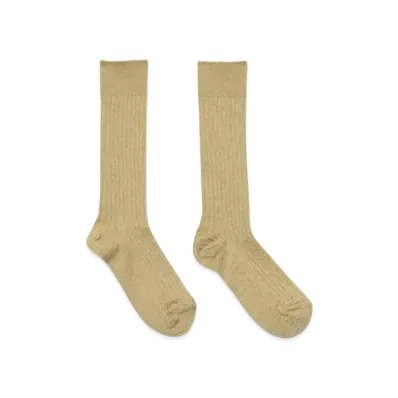 FUMIKA UCHIDA Mohair Ribbed Socks "Avocado"