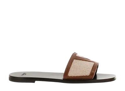 Valentino Garavani Women's vlogo Sandals "Brown"