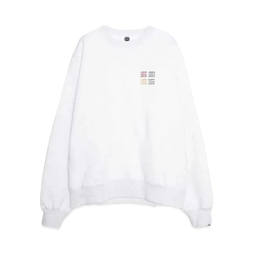 CITY COUNTRY CITY Embroidered Logo Sweatshirt_ CCCC "AH GRAY"