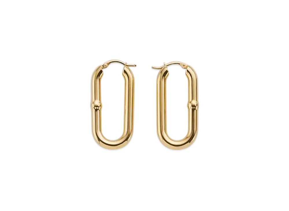 ボッテガヴェネタ チェーンフープピアス 