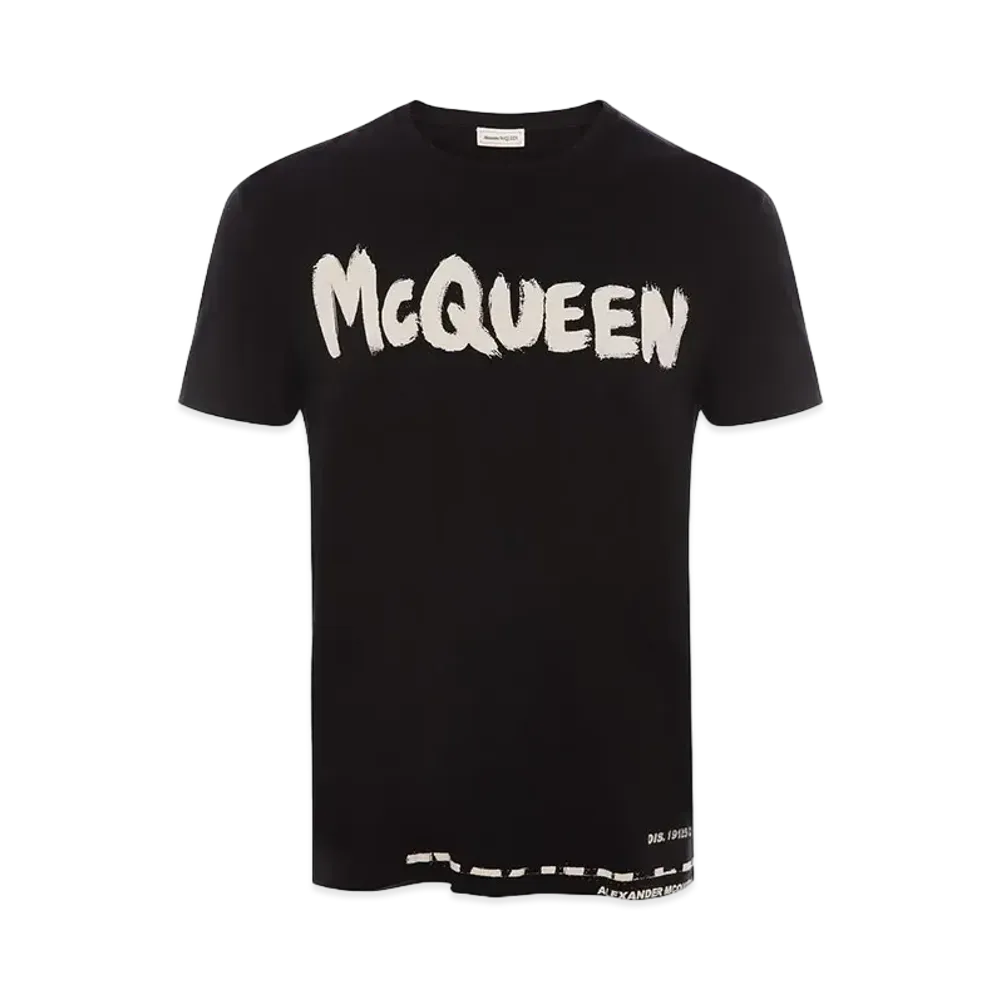 Alexander McQUEEN McQueen Graffiti T-shirt "Black"