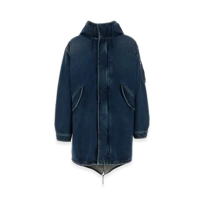 PRADA Denim Padded Coat "Blue"