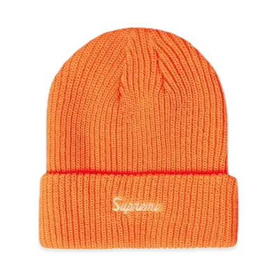 Supreme Loose Gauge Beanie 2 "Light Neon Orange" (21FW)