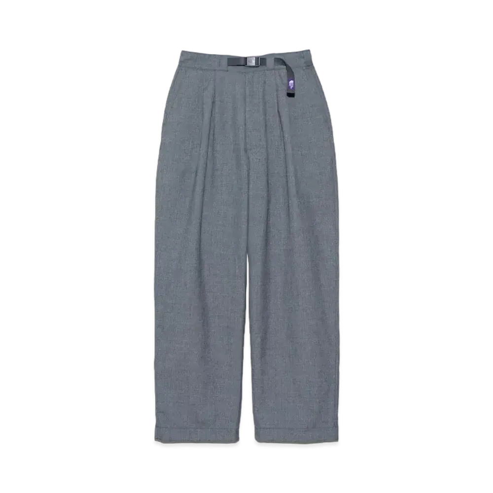 The North Face PURPLE LABEL Polyester Wool Oxford Tuck Field Pants "Mix Gray"