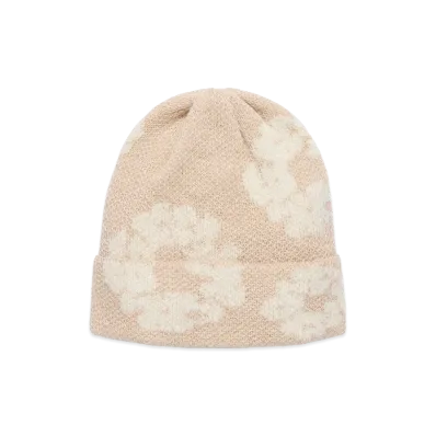 DENIM TEARS Cotton Wreath Alpaca Wool Knit Beanie "Beige"
