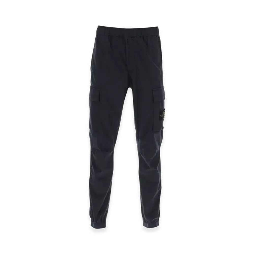 Stone Island 31303 Stretch Cotton Tela Paracadute Cargo Pants - 24SS "Navy Blue"
