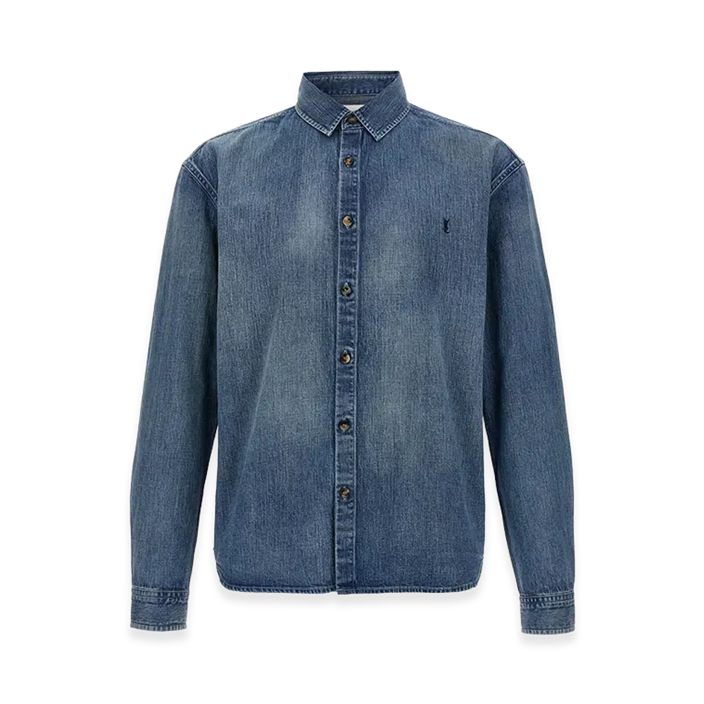 Saint Laurent Cassandre Shirt "Blue"