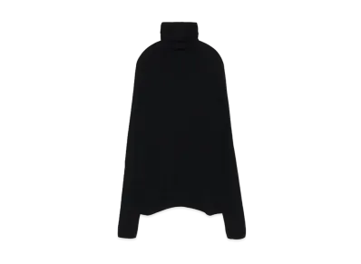 Yohji Yamamoto 12G2P 2X3 RIB WG TURTLE WG "Black"