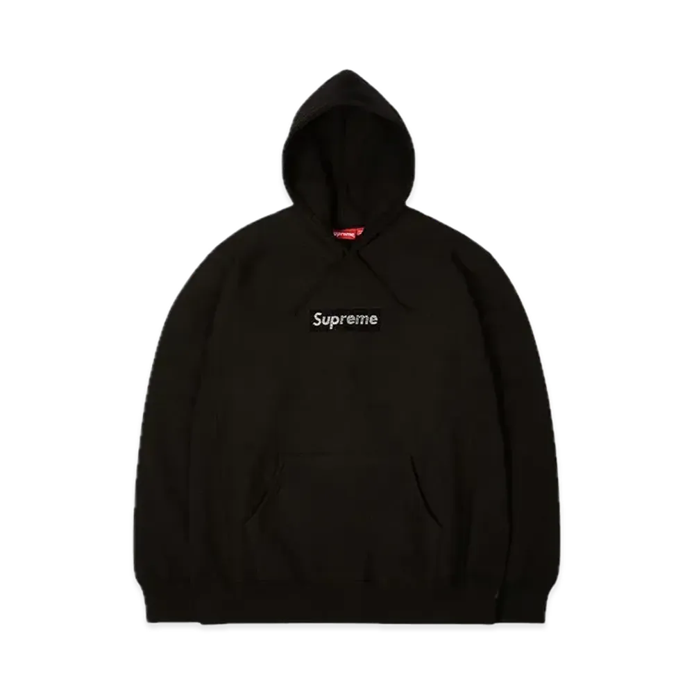 Supreme x Swarovski Box Logo Hooded Sweeatshirt 