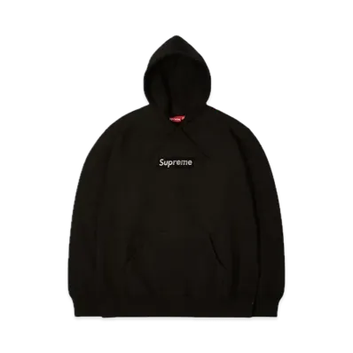 Supreme x Swarovski Box Logo Hooded Sweeatshirt "Black"