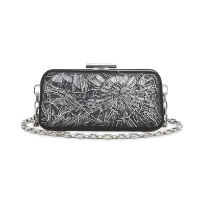 Alexander McQUEEN Pinch Clutch "Silver"