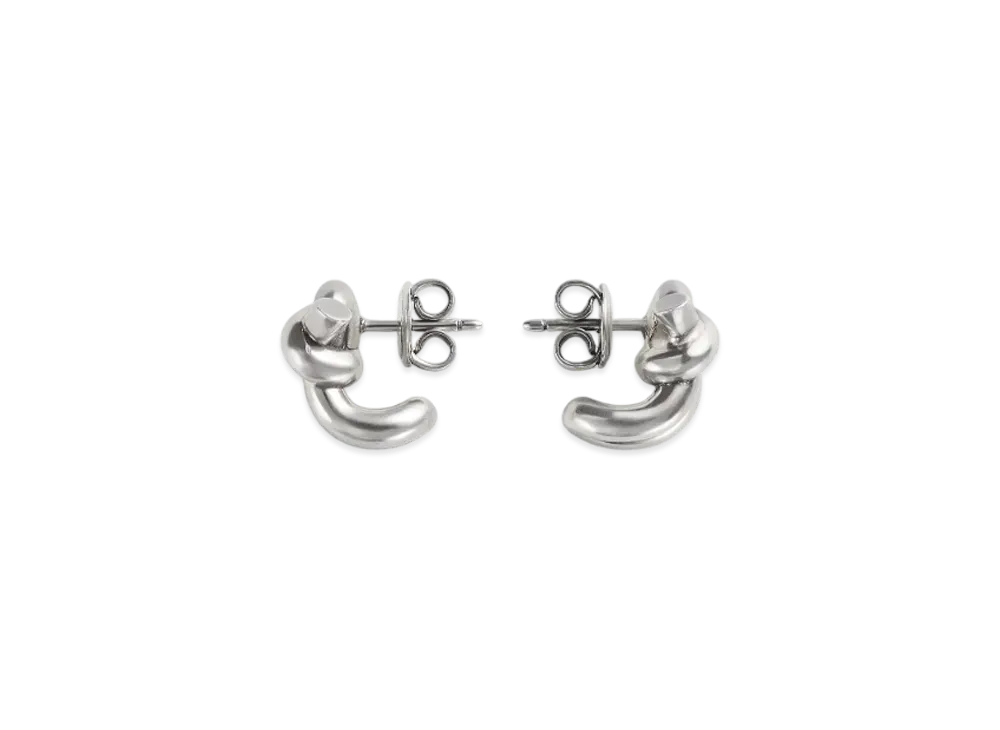Bottega Veneta Knot Earrings "Silver"