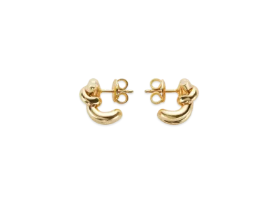 Bottega Veneta Knot Earrings "Yellow Gold"