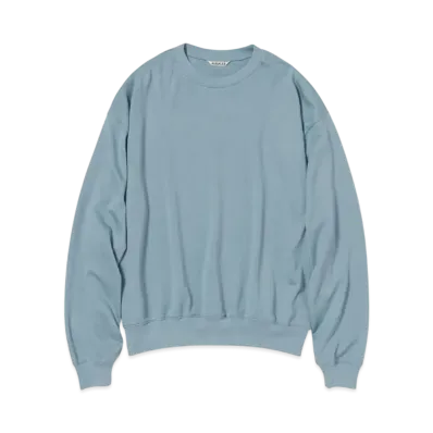 AURALEE Super High Gauge Sweat P/O "Blue"