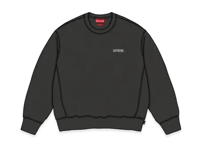 Supreme Washed Crewneck "Black"