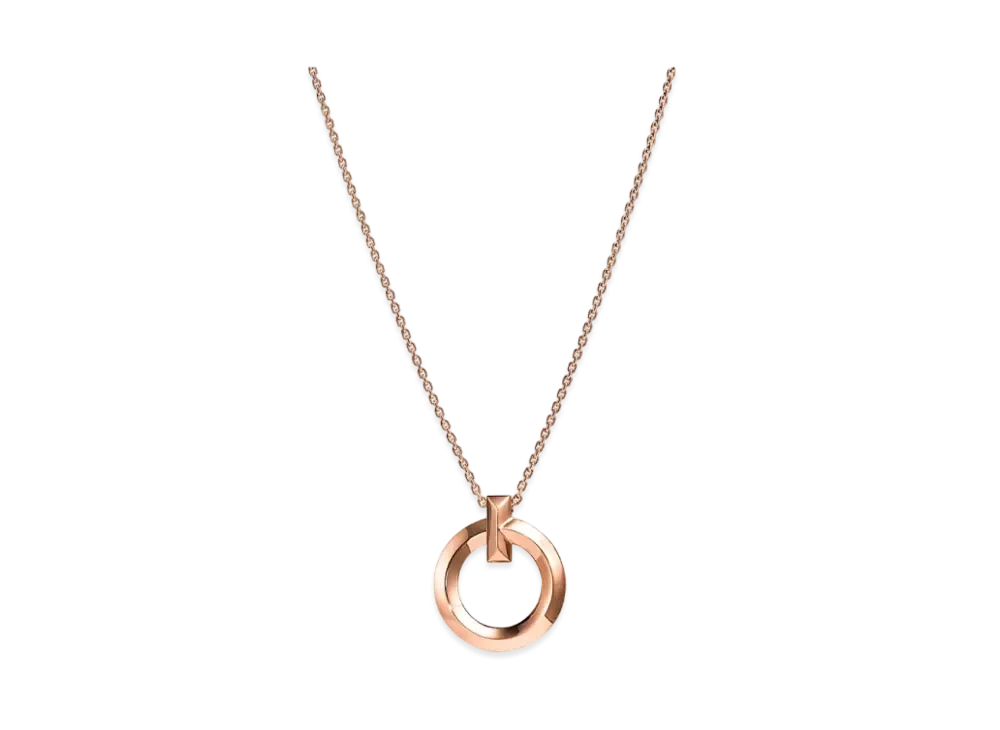 Tiffany & Co. Tiffany T T1 Circle Pendant Small 18K "RoseGold"
