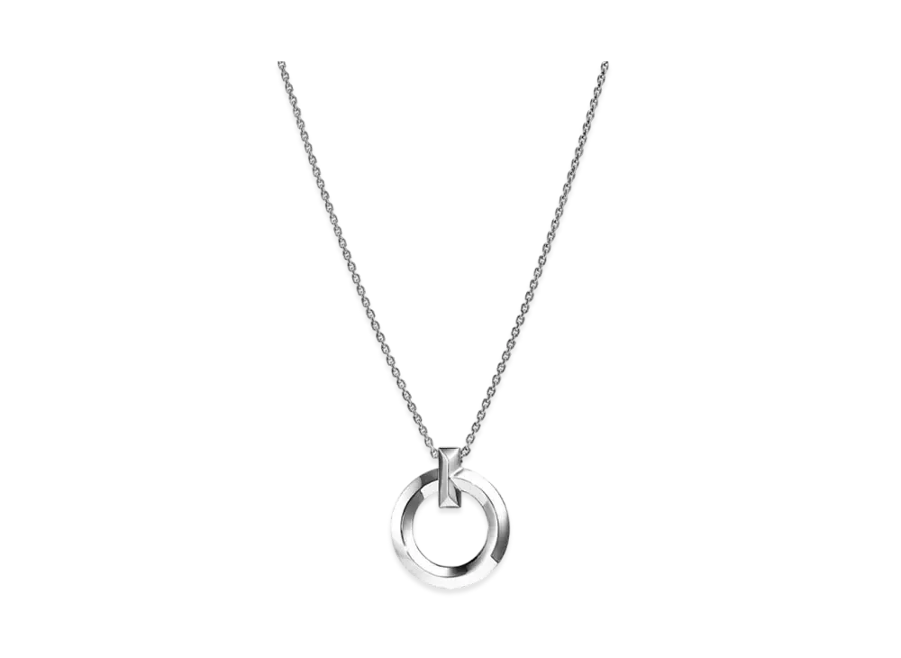 Tiffany & Co. Tiffany T T1 Circle Pendant Small 18K "White Gold"