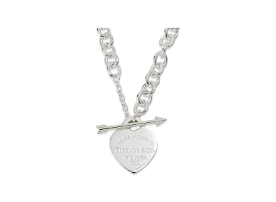 Tiffany & Co. Return to Tiffany Heart Tag Necklace "Silver"