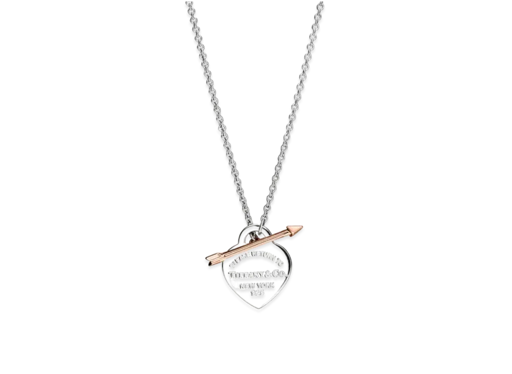 Tiffany & Co. Return to Tiffany Lovestruck Heart Tag Pendant 18K "Silver/Rose Gold"