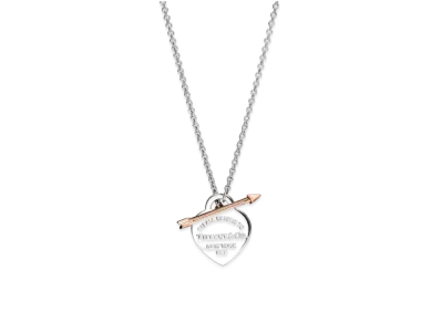 Tiffany & Co. Return to Tiffany Lovestruck Heart Tag Pendant 18K "Silver/Rose Gold"