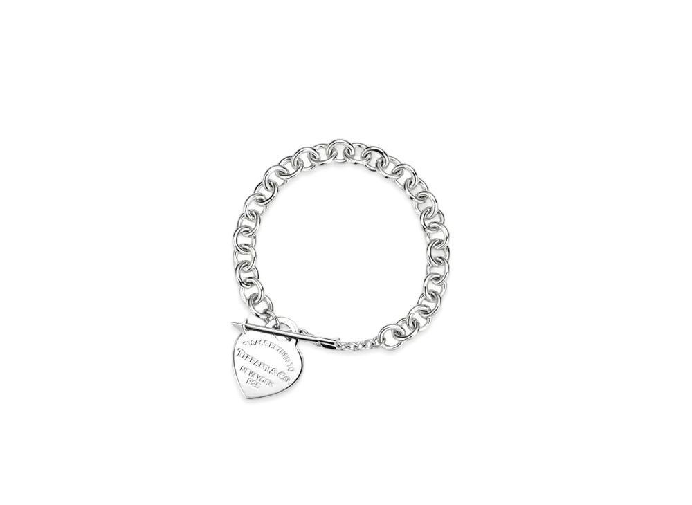 Tiffany & Co. Return to Tiffany Lovestruck Heart Tag Bracelet Medium "Sterling Silver"