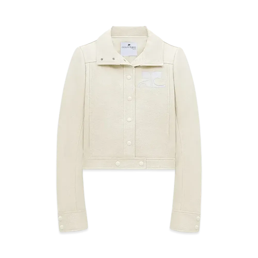 Courreges Reedition Vinyl Jacket "Off White"