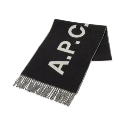 A.P.C. Large Wool Scarf "Black"