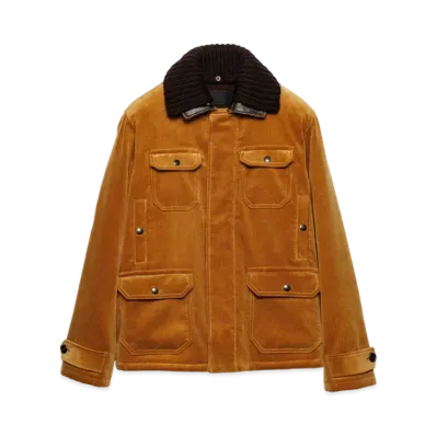 PRADA Men's Corduroy Jacket Sand "Beige"