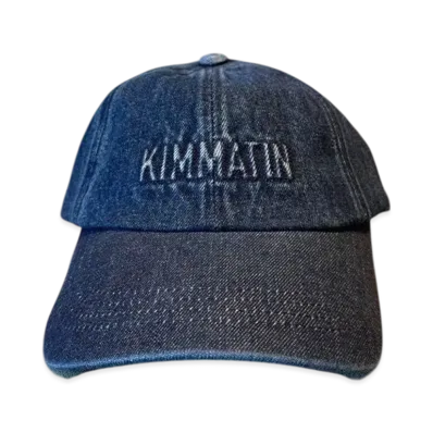 Matin Kim Logo Brush Denim Ball Cap "Blue"