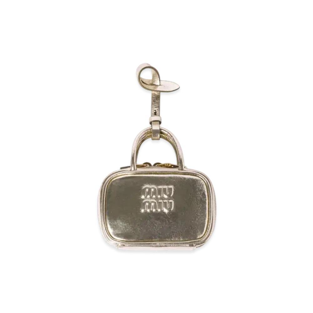 MIUMIU Beau Laminated Leather Micro Bag "Gold"