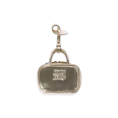 MIUMIU Beau Laminated Leather Micro Bag "Gold"
