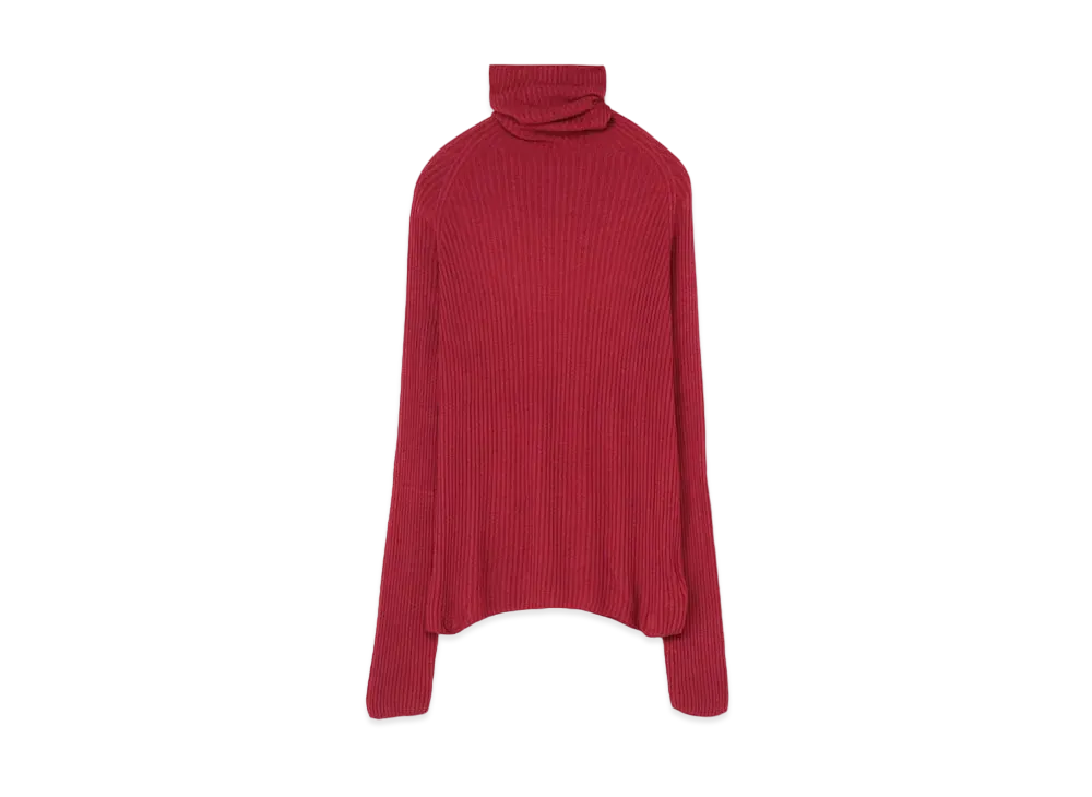 Yohji Yamamoto 12G2P 2X3 RIB WG TURTLE WG "Bordeaux"