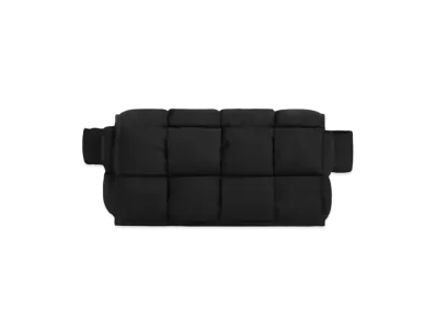 Bottega Veneta Intrecciato Bicolor Belt Bag "Black"