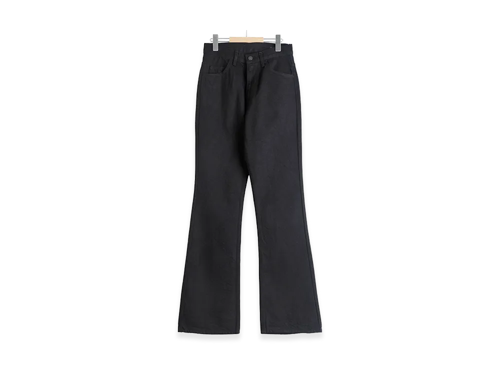 COMOLI Women's Black Denim 5P Pants "Black"