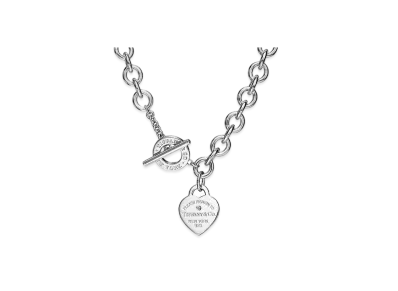 Tiffany & Co. Return to Tiffany Heart Tag Necklace "Silver/Diamond"