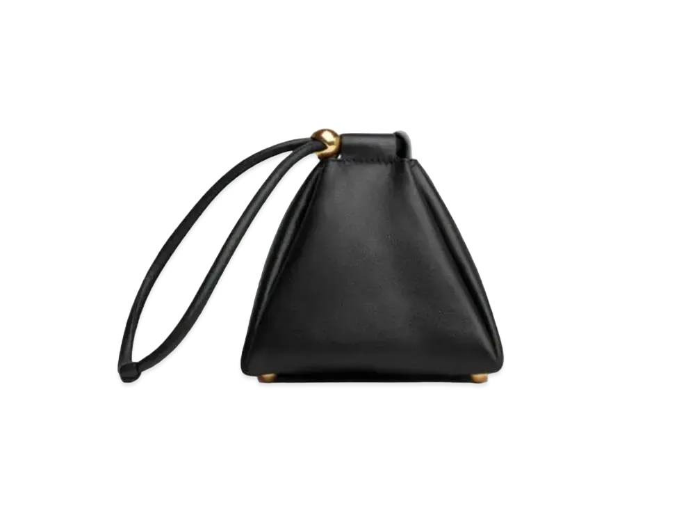 Bottega Veneta Plain Clutch Bucket Bag "Black"