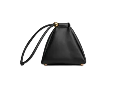 Bottega Veneta Plain Clutch Bucket Bag "Black"