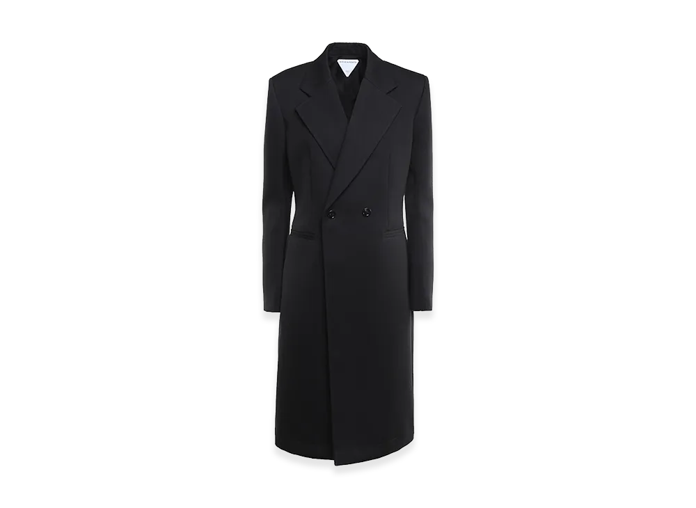 Bottega Veneta Women's Compact Wool Coat "Black"