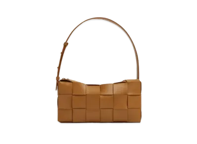 Bottega Veneta Brick Cassette Shoulder Bag Leather "Camel"