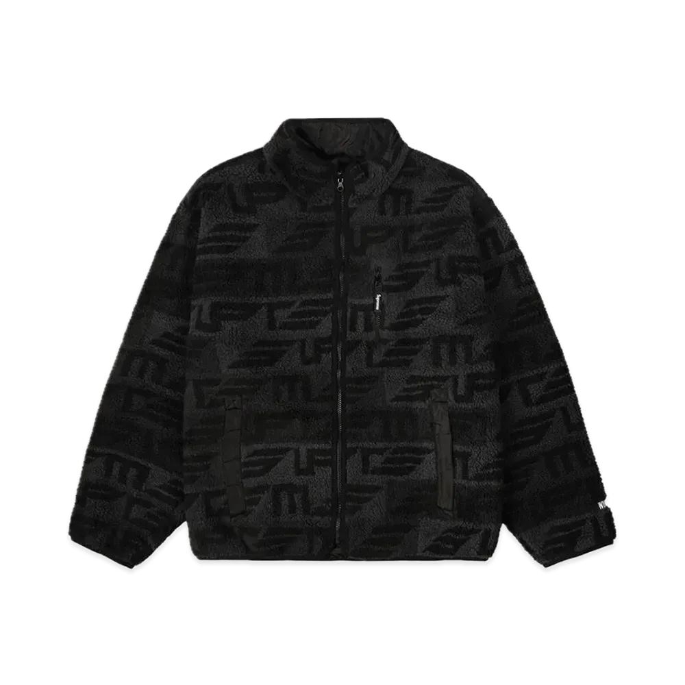 Supreme Geo Reversible WINDSTOPPER Fleece Jacket "Black"