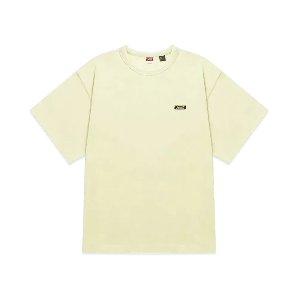NANGA Eco Hybrid Box Logo Embroidery Tee "Yellow"
