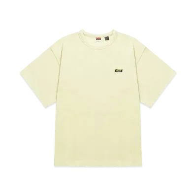 NANGA Eco Hybrid Box Logo Embroidery Tee "Yellow"