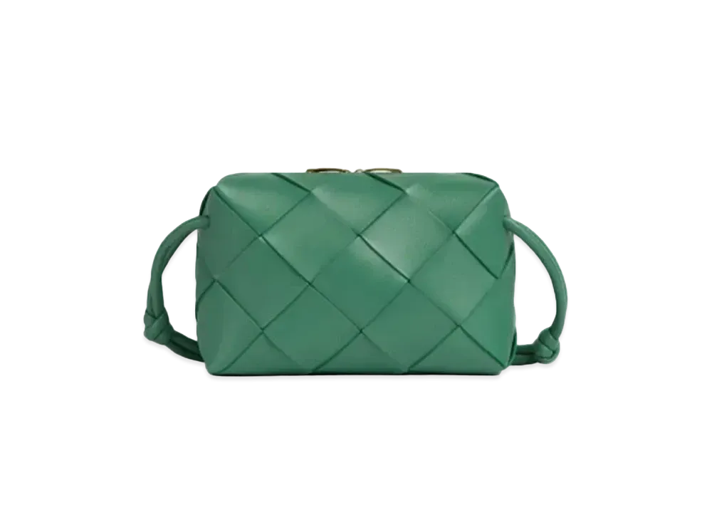 Bottega Veneta Small Cassette Camera Bag "Mermaid Green"