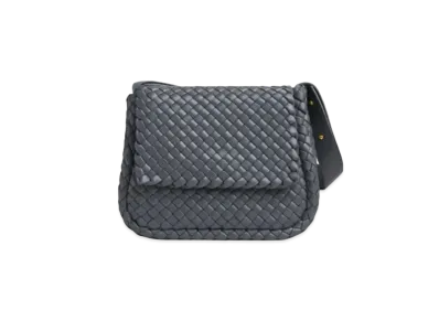 Bottega Veneta Lambskin Cobble Shoulder Bag "Thunder"