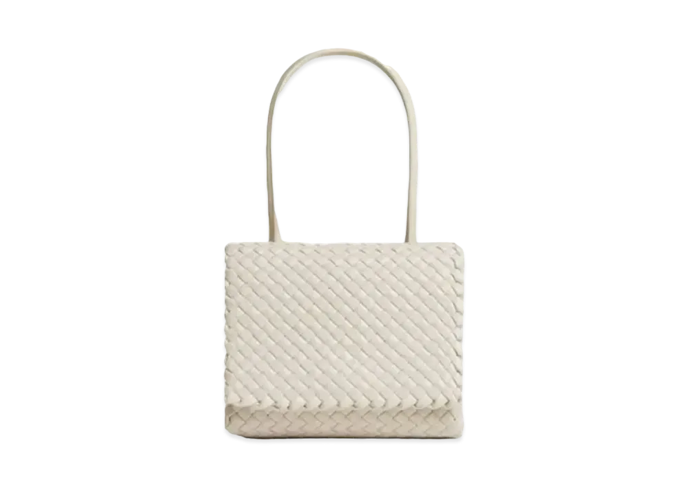 Bottega Veneta Patty Top Handle Bag "Chalk"